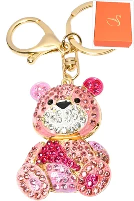 porte-cle ours Or 79E339 