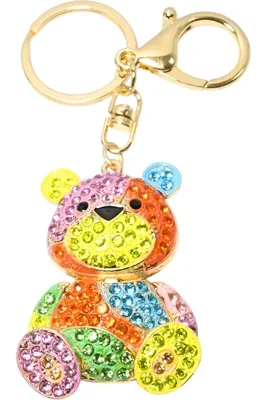 porte-cle ours Or 79E339 