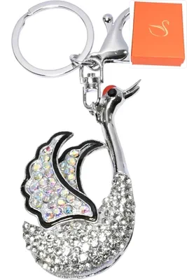 porte-cle cygne Argent 7E17DA 