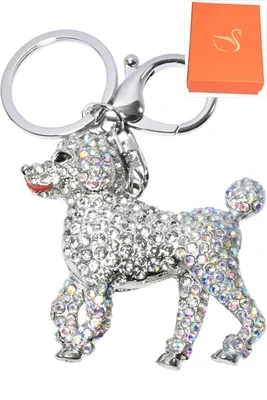 porte-cle chien Argent 84CA57 