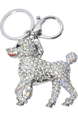 porte-cle chien Argent 84CA57 