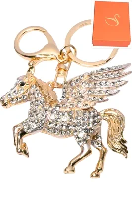 porte-cle Pégase Or 9C67BF 