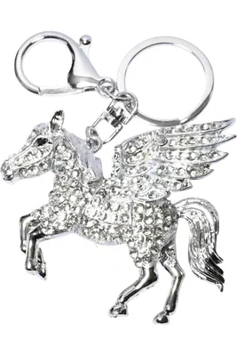 porte-cle Pégase Argent 9C67BF 