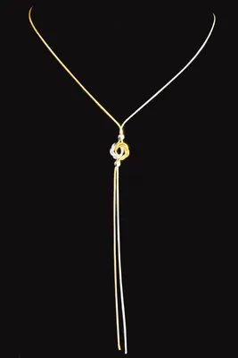 Collier en Y torsade Or