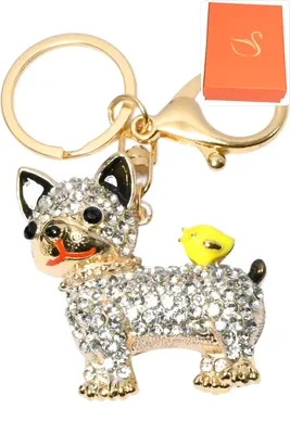 porte-cle chien Or D90B14 