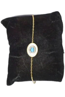Bracelet turquoise Or