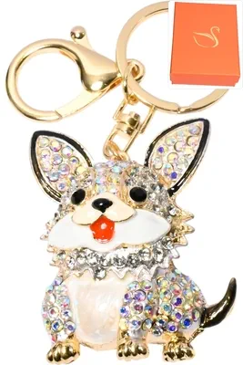 porte-cle chien Or E48C29 