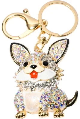 porte-cle chien Or E48C29 