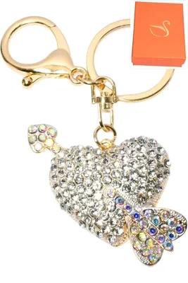 porte-cle coeur Or EBD254 