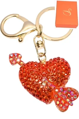 porte-cle coeur Or EBD254 