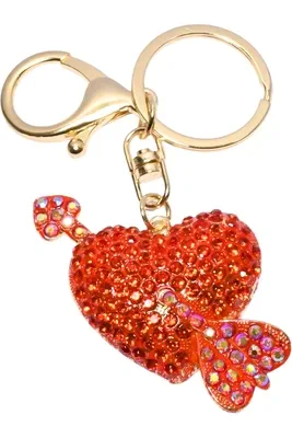 porte-cle coeur Or EBD254 
