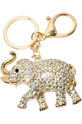 porte-cle éléphant Or F244D2 