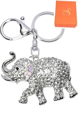 porte-cle éléphant Argent F244D2 