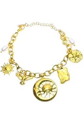 Bracelet breloque soleil Or 235405 