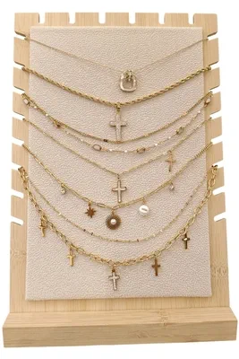 Collier en lots avec présentoire Or 54A76E 