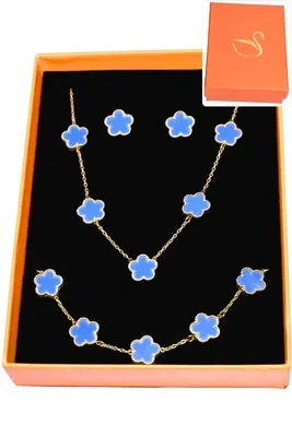 Coffret fleur parure bijoux collection aliex Or 73F887 