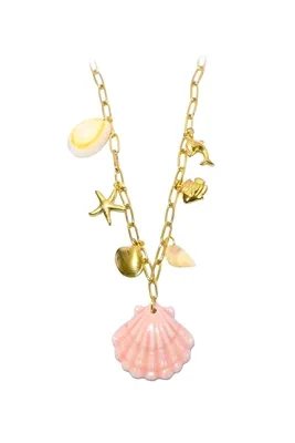 Collier breloque coquille Or 7649D1 