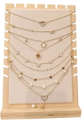 Collier en lots avec présentoire Or A0B098 