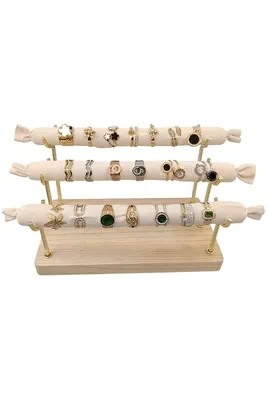 Bague en lots avec présentoire Or C5F271 