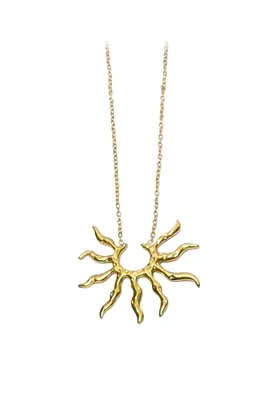 Pendentif soleil croqué Or XDGA68 