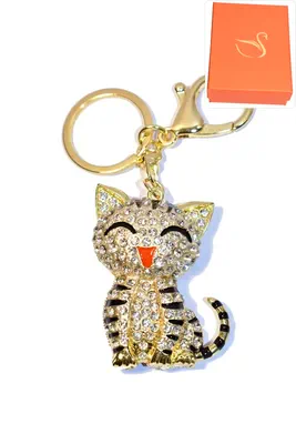 porte-cle Coffret cadeaux chat Or