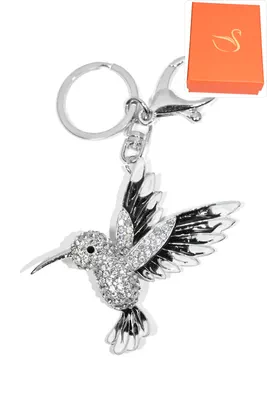 porte-cle Coffret cadeaux oiseaux Argent