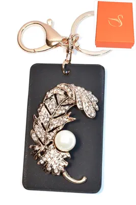 porte-cle Coffret cadeaux plume Or