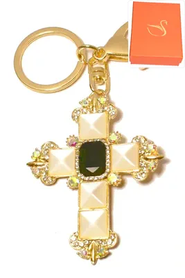 porte-cle Coffret cadeaux croix Or