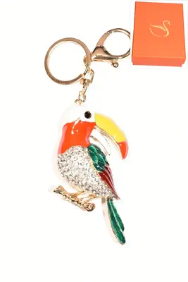 porte-cle Coffret cadeaux perroquet Or
