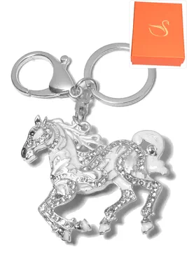 porte-cle Coffret cadeaux cheval Argent