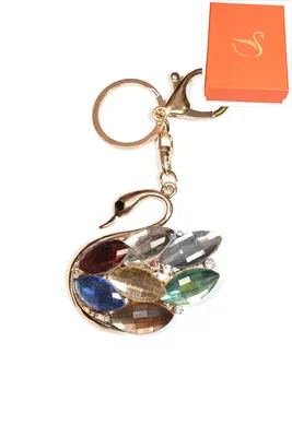 porte-cle Coffret cadeaux cygne Or