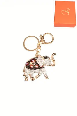 porte-cle Coffret cadeaux éléphant Or