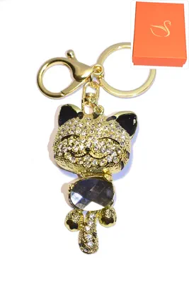 porte-cle Coffret cadeaux chat Or