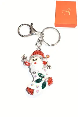 porte-cle Coffret cadeaux papa noël Argent