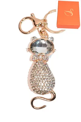porte-cle Coffret cadeaux chat Or