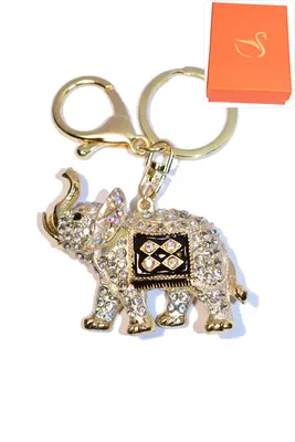 porte-cle Coffret cadeaux éléphant Or
