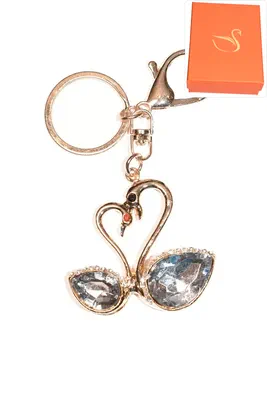 porte-cle Coffret cadeaux cygne Or