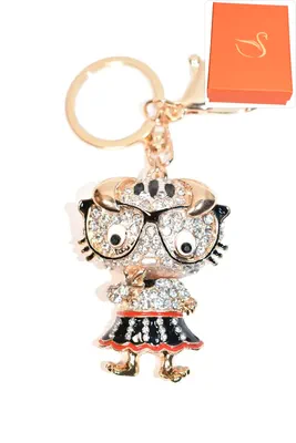 porte-cle Coffret cadeaux chat Or