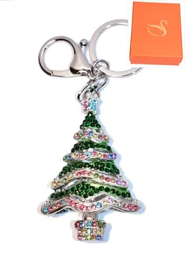 porte-cle Coffret cadeaux sapin de noël Argent 57558C 
