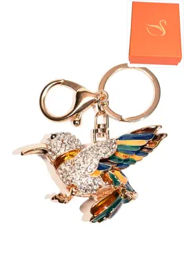porte-cle Coffret cadeaux oiseaux Or