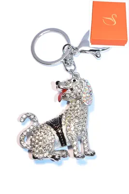 porte-cle Coffret cadeaux chien Argent