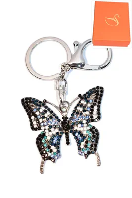 porte-cle Coffret cadeaux papillon Argent