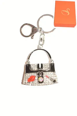 porte-cle Coffret cadeaux sac Argent