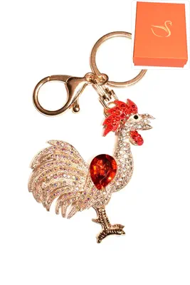 porte-cle Coffret cadeaux coq Or