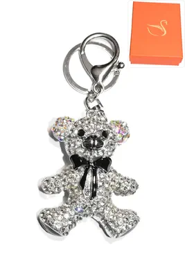 porte-cle Coffret cadeaux ours Argent