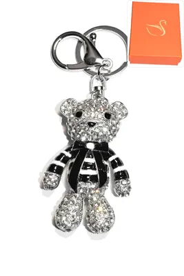 porte-cle Coffret cadeaux ours Argent