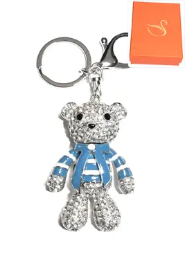 porte-cle Coffret cadeaux ours Argent