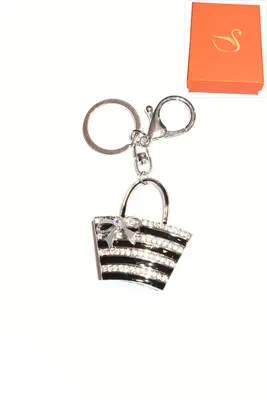 porte-cle Coffret cadeaux sac Argent