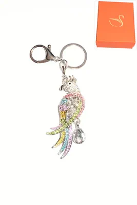 porte-cle Coffret cadeaux perroquet Argent