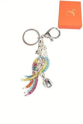 porte-cle Coffret cadeaux perroquet Argent